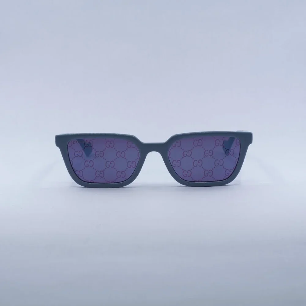 Gucci GG1539S 003 Sunglasses Light Blue Square Frame